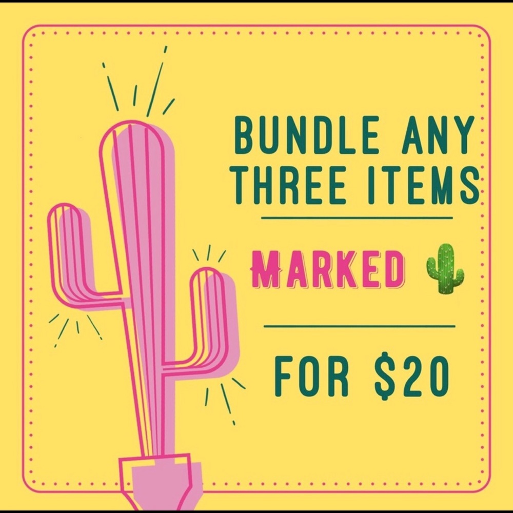 Bundle any 3 items with 🌵 in the title for $20!